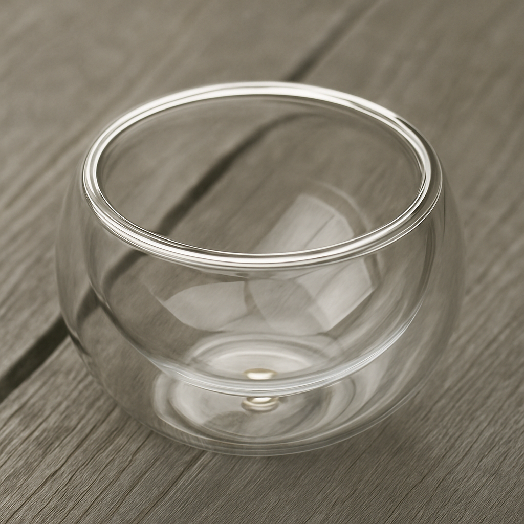 Double Wall Glass Tea Cup (Set of 4)