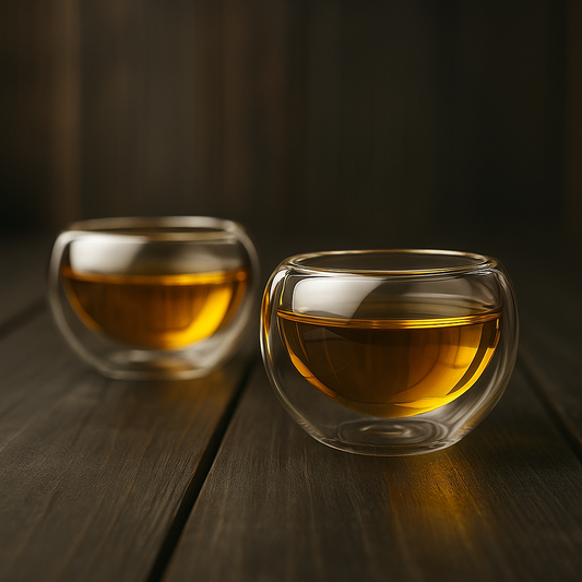 Double Wall Glass Tea Cup (Set of 4)